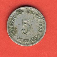 Kaiserreich 5 Pfennig 1906 G