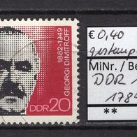DDR 1972 90. Geburtstag von Georgi Dimitrow MiNr. 1784 gestempelt