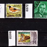 Ceylon (Asien) Mi. Nr. 343 + 372 + 398 o <