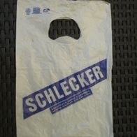 Plastik Tüte "Schlecker" Einkaufstüte Plaste Beutel Sammler