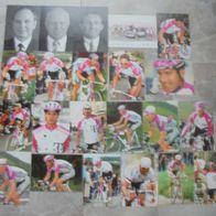 22 Karten kpl. im Folder - Radfahren Team Deutsche Telekom 1998