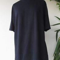 Damen Strickpulli Gr. 48/50 "Klingel" blau Kurzarm Shirt Pullover Top Feinstrick