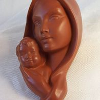 Gmundner / Fink Keramik Wandkopf - Wandmaske - " Maria mit Jesuskind "