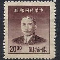 China (Asien) Mi. Nr. 952 Dr. Sun Yat-sen ( * ) <