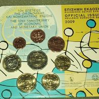 Griechenland 2009 -- Offizieller KMS mit 2 Euro" WWU" -- AUFL. 7.500 Stück