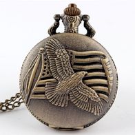 Taschenuhr, Herrenuhr, Pocket Watch Sprungdeckeluhr Adler, Eagle, Vogel THU-91.3