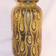 Keramik Vase mit Reliefdekor, W.-Germany 288-22, 60/70er * **
