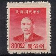 China (Asien) Mi. Nr. 957 Dr. Sun Yat-sen ( * ) <