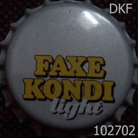 Faxe Kondi light Kronkorken Fehldruck Dänemark Wasser Limo Kronenkorken neu unbenutzt