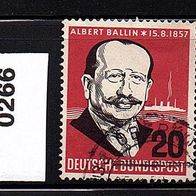 Bundesrepublik Deutschland Mi. Nr. 266 (1) Albert Ballin o <