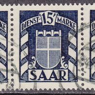 Saargebiet Dienstmarke 40 O Paar #017672