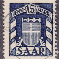 Saargebiet Dienstmarke 40 O #017616