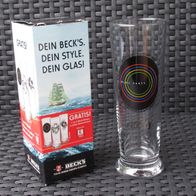 NEU OVP Becks Bier Glas ??Bloc Party?? Beer Bremen Humpen Maßkrug Sammler Sammel