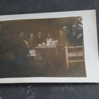 AK Ansichtskarte "Foto Kaffeeklatsch im Garten", ca. 1940er Jahre, ungelaufen