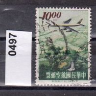 China - Taiwan (Asien) Mi. Nr. 497 Verkehrsflugzeug Convair 880 o <