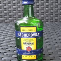 NEU Original Becherovka 0,05l Miniatur 2012 Flasche Kräuter Likör Sammel Sammler