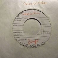 David Bowie - 7" Ashes to ashes - Promo-Pressung Musterplatte - megarar !!