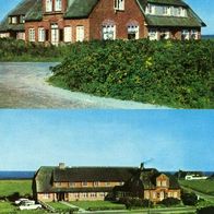 25980 Rantum / Sylt Gasthaus und Pension Boysen 2 Ansichten um 1976
