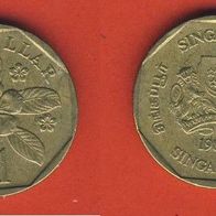 Singapur 1 Dollar 1989