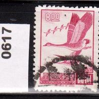 China - Taiwan (Asien) Mi. Nr. 610 + 617 Wildgänse im Flug + 654 Gebäude o <