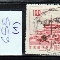 China - Taiwan (Asien) Mi. Nr. 655 (1) Chungshan-Gebäude o <