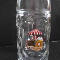 Glaskrug - Bierkrug - 0,5 l - Oktoberfest - Spaten Bräu - München