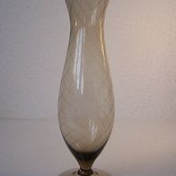 Süssmuth Rauchquarz-Vase mit feinem, spiralem Schliff um 1950 * * *