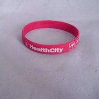 Freundschaftsarmband Kautschuk Armband HealthCity rot NEU