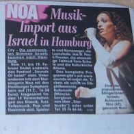NOA Achinoam Nini Clipping Article german Bericht