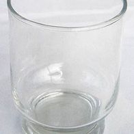 Teelichtglas (4) - aus hellem Glas ohne Muster