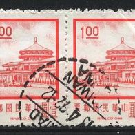 China - Taiwan (Asien) Mi. Nr. 814 - 2er - 1 Chungshan-Gebäude o <