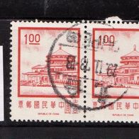 China - Taiwan (Asien) Mi. Nr. 814 - 2er - 2 Chungshan-Gebäude o <