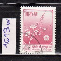 China - Taiwan (Asien) Mi. Nr. 1292 v + 1613 w + 1699 Nationalblume o <