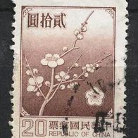 China - Taiwan (Asien) Mi. Nr. 1292 w. - Nationalblume o <