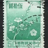 China - Taiwan (Asien) Mi. Nr. 1293 w. - Nationalblume o <