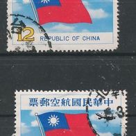 China - Taiwan (Asien) Mi. Nr. 1342 - 2fach - Nationalflagge o <