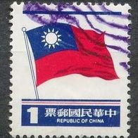 China - Taiwan (Asien) Mi. Nr. 1411 - Nationalflagge o <