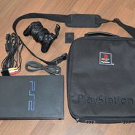 Sony Playstation 2 slim - mit originaler Trage-Tasche