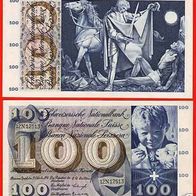 Banknote Schweiz - CHF 100,00 Schweizer Franken - 1956 Der heilige Martin