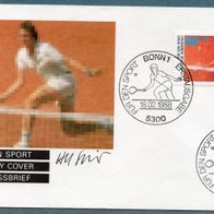 BRD - 1988 für den Sport Ersttagsbrief Tennis Mi.-Nr.1354 postfr. (2863)