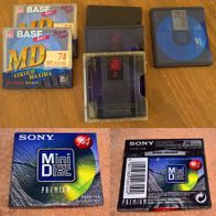 Minidisc Sony / BASF 74 - 3x neu, 4x gebraucht - 74 Minuten