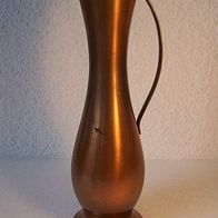Große Messing - Henkel - Vase, 60ger Jahre Design