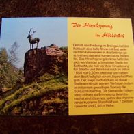 AK Hirschsprungdenkmal m. Historie Höllental Freiburg Schwarzwald ca 1975 - unbenutzt