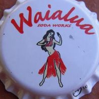 Waialua soda Limo Kronkorken aus HAWAII USA Kronenkorken neu in unbenutzt mit Frau