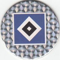 018 Emblemen / Logo HSV in Silber Var 1 POG Bundesliga Fußball Schmidt Spiele
