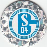 024 Emblemen / Logo Schalke 04 in Silber Var 4 POG Bundesliga Fußball Schmidt Spiele