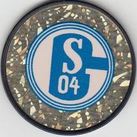 024 Emblemen / Logo S04 in Schwarz, Plastik POG KINI Bundesliga Fußball Schmidt Spiel
