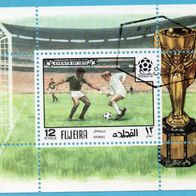 Fujeira - Fußball WM 1970 Block gest. (3297)