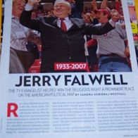Jerry Falwell Clipping Article us Full Page Bericht