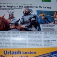 Mystic Knights Clipping Article german Full Page TV Serie Bericht